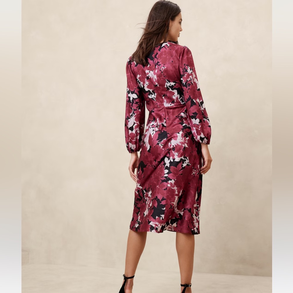 Banana Republic Factory Silky Column Midi Dress - 12 - Picture 3 of 6